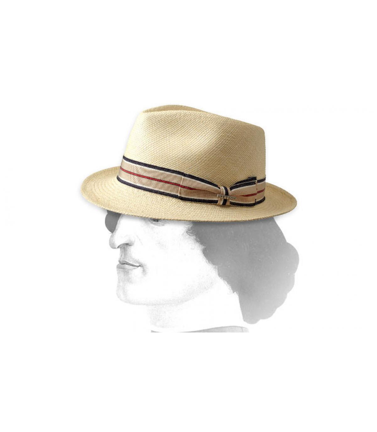 Topsfiels Panama Genuine natural Stetson Topsfiels Panama Genuine natural Stetson